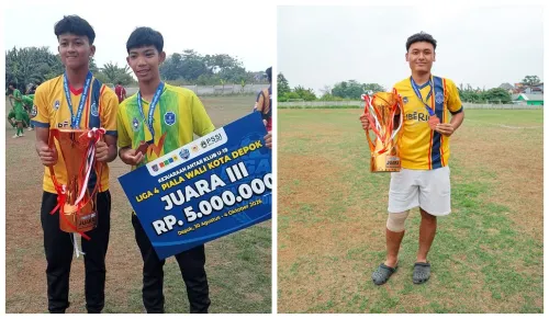 Prestasi Membanggakan! Tiga Siswa Tadika Pertiwi Antarkan Tim Meraih Juara 3 Liga 4 Piala Walikota Depok 2026